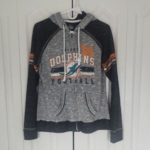 Miami Dolphins Lightweight Full Zip Hoodie